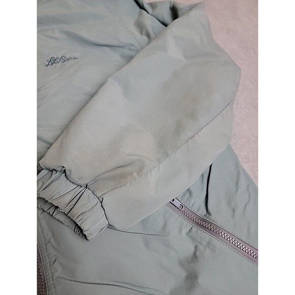 VTG LL Bean Jacket Mens L Green Full Zip Pockets 3 Season Outdoor Dad USA 90s - Picture 6 of 13